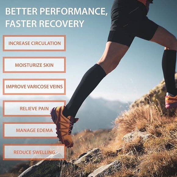 Skin Eez Skin Reparative Medical Healing Compression Socks Large - X Large - Picture 4 of 6